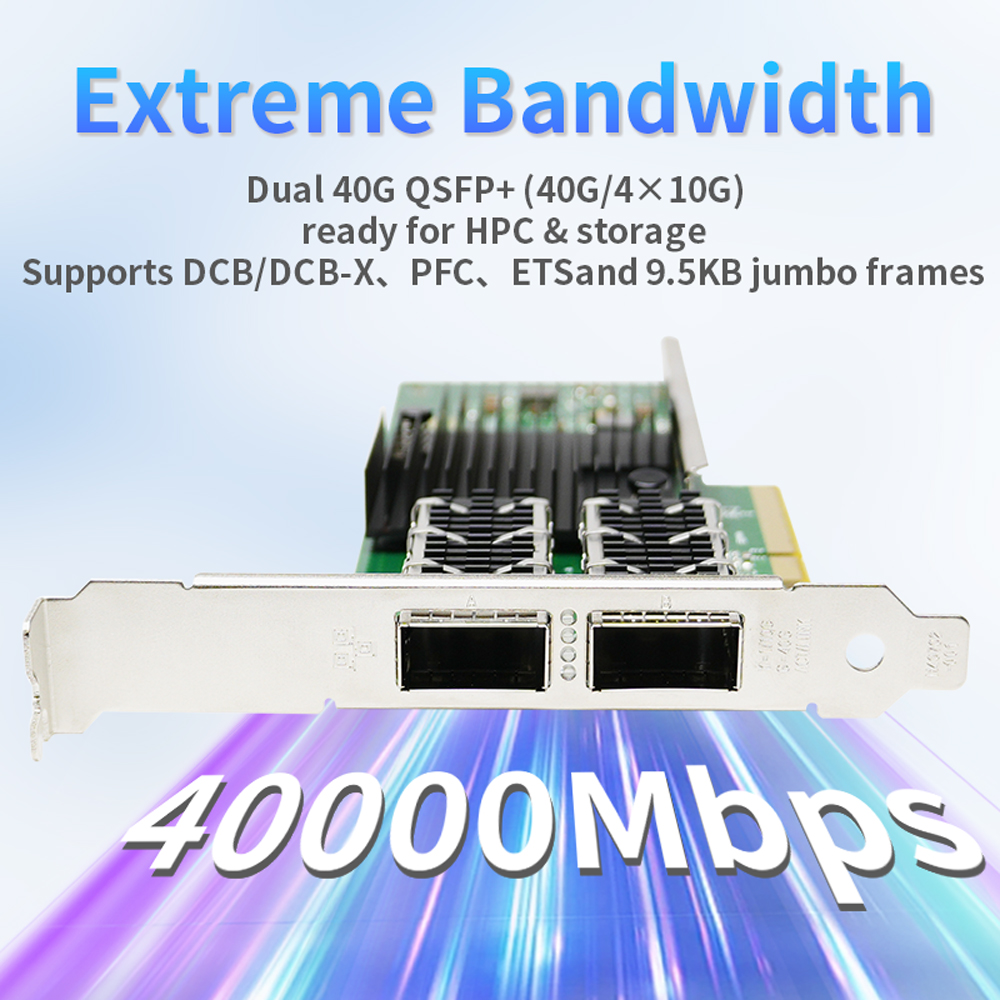 X710-QDA2 Dual Port 40GbE QSFP - огляд і ціна Dual Port 40Gbe Pcie Nic
